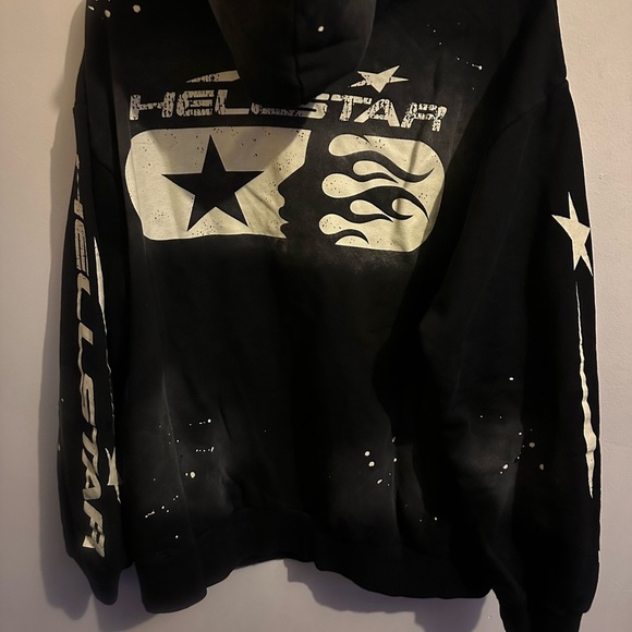 Black Hellstar Graphic Hoodie - Picture 2 of 5